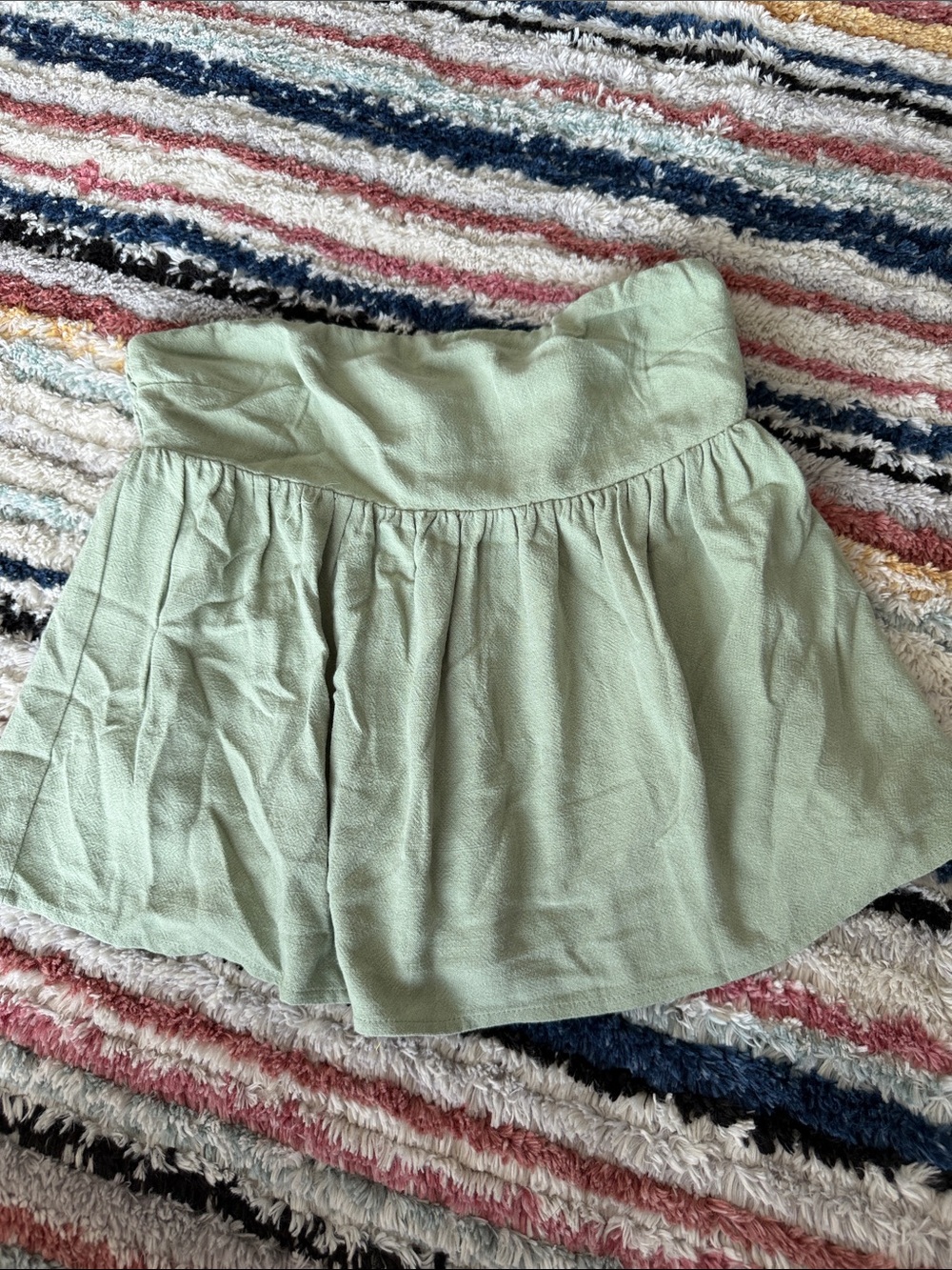 Peppermayo Strapless Green Top